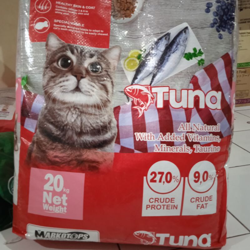 Gojeg Grab Makanan Kucing MARKOTOPS cat Tuna 20kg / MARKOTOP Tuna 20kg