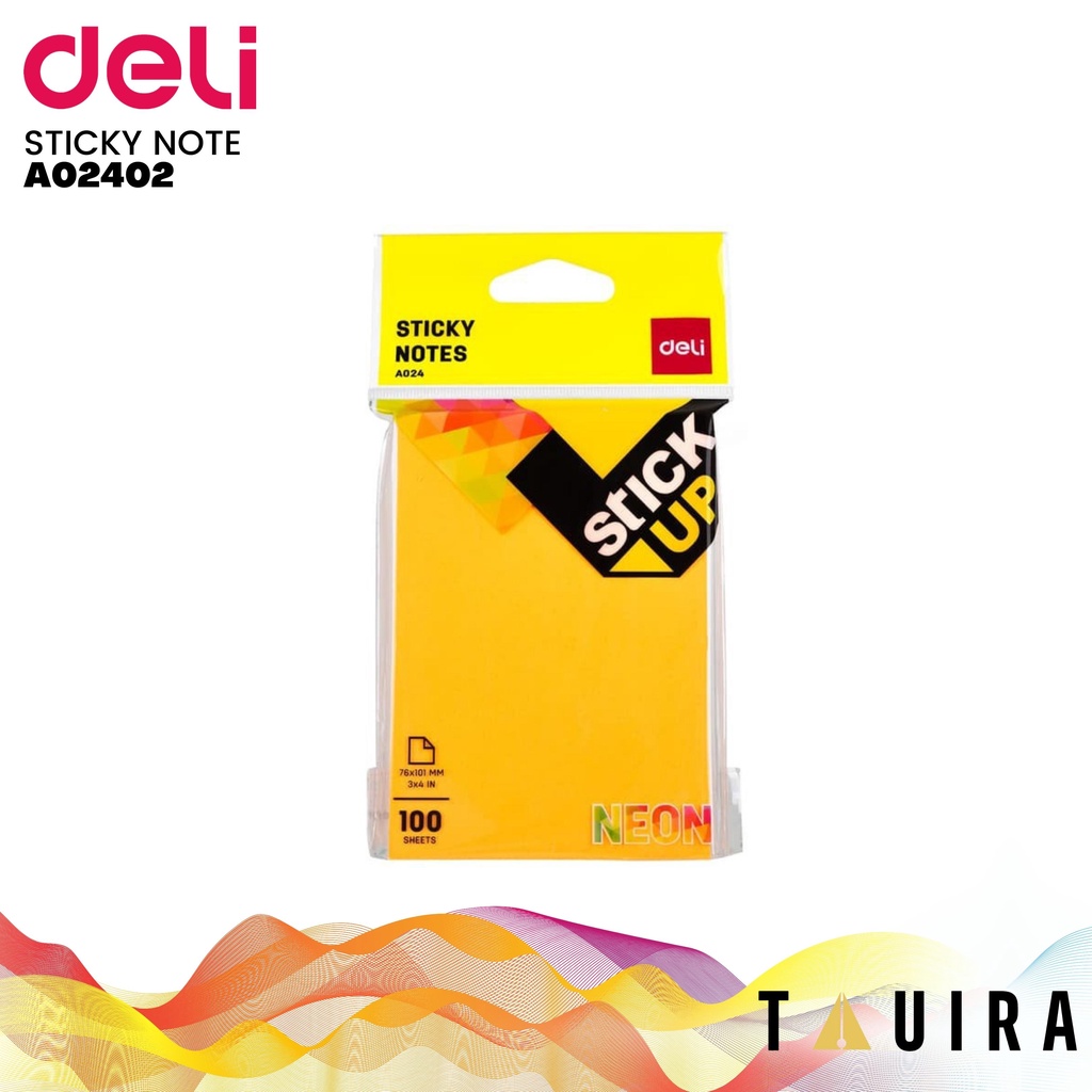 

STICKNOTE / STICKY NOTE PAD NOTES 76x101mm 100 sheet DELI A02402