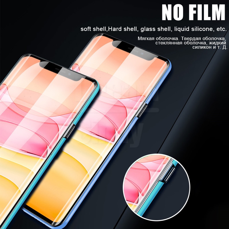 2pcs Film Pelindung Layar Hydrogel Untuk Iphone 7 8 Plus 6 6s Se 2 2020 12 11 Pro Max Mini X Xr Xs Max