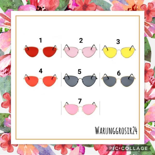 [ READY STOCK ] Sunglasses cat eye / cat eye sunglasses retro