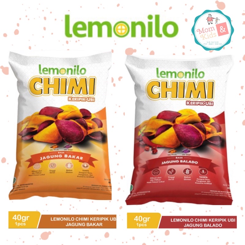 Lemonilo Chimi Keripik Ubi 40gr / Snack Cemilan Diet Sehat