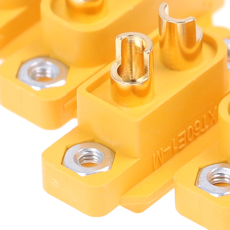 5pcs Amass XT60E-M XT60 Male Plug Untuk RC Drone FPV Racing Fixed