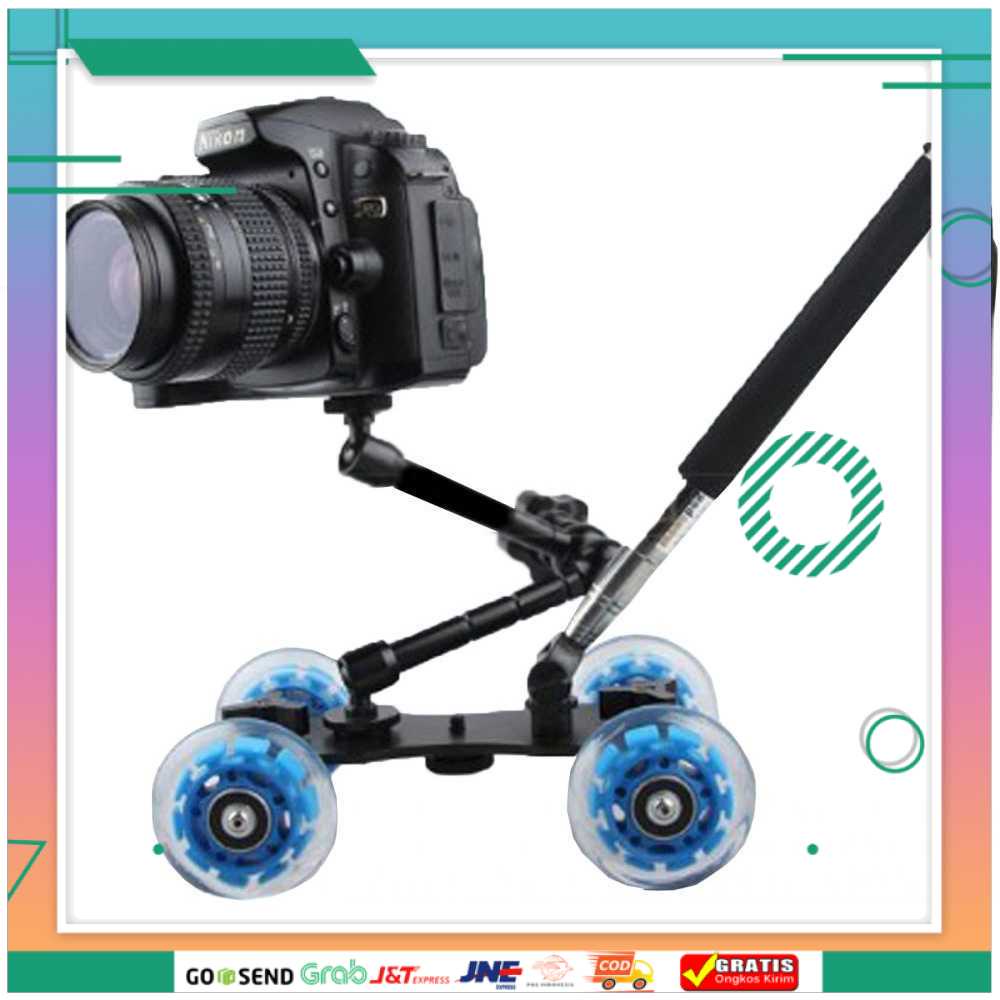 (BISA COD) FTIHSHPDolly Slider Kamera DSLR dengan Magic Arm + Monopod - - VX-103