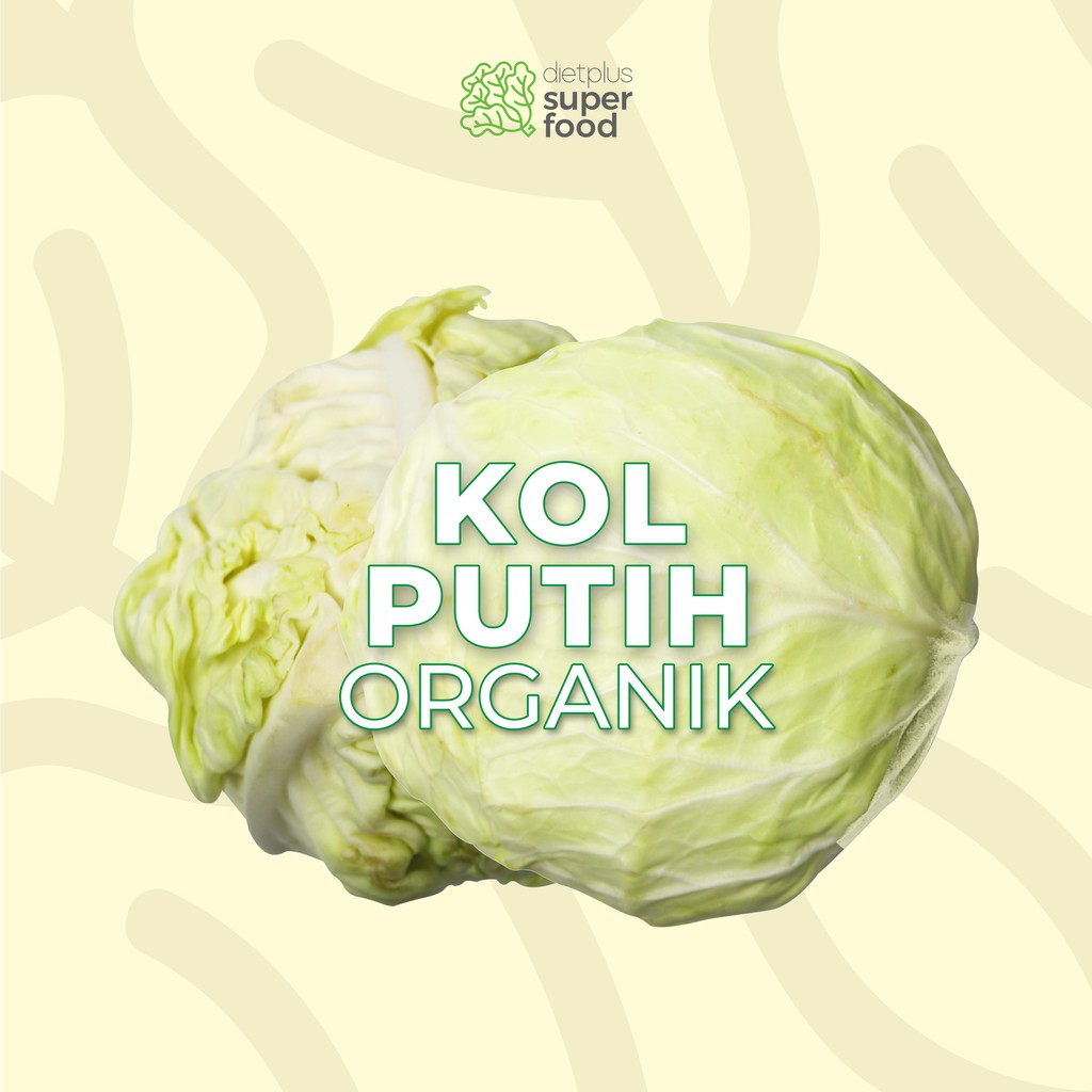 

Kol Putih Organik Segar 500 gr / 0.5 kg Dietplus Superfood