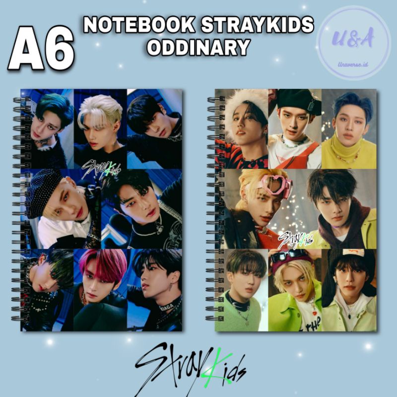 

[COD] NOTEBOOK A6 STRAY KIDS ODDINARY MANIAC Hyunjin Felix Leeknow Buku Murah