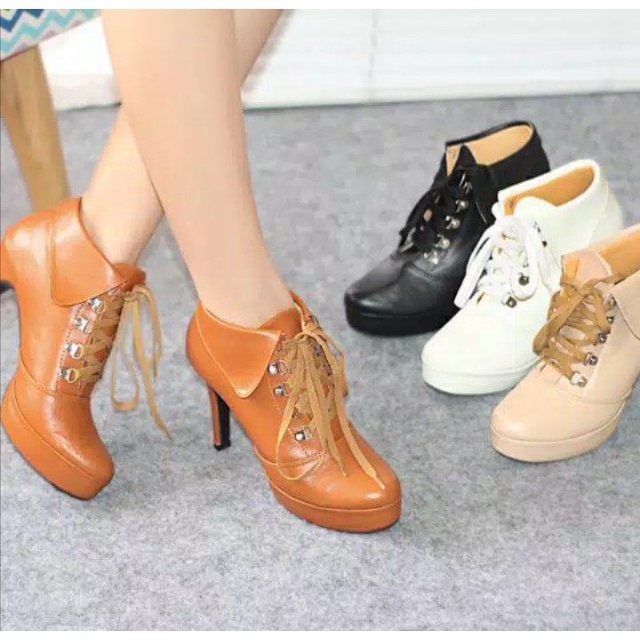 Sepatu Boots Wanita Tinggi 10cm