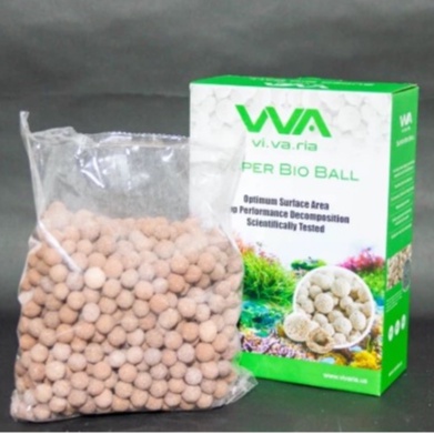 VIVARIA SUPER BIO BALL 1L RUMAH BAKTERI BIOBALL MEDIA FILTER AQUARIUM AQUASCAPE KOLAM BACTERIA HOUSE