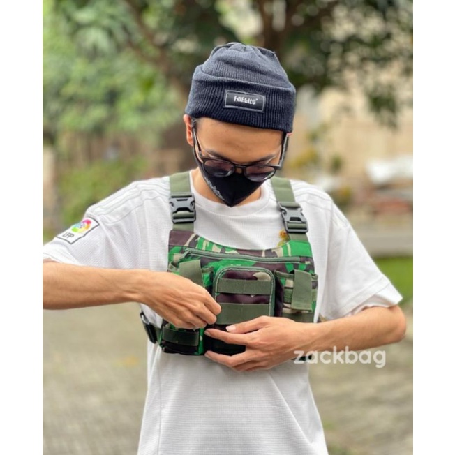 Tas dada pria/Chest bag rig/Tas dada Malvinas bahan Cordura Premium new Neisda