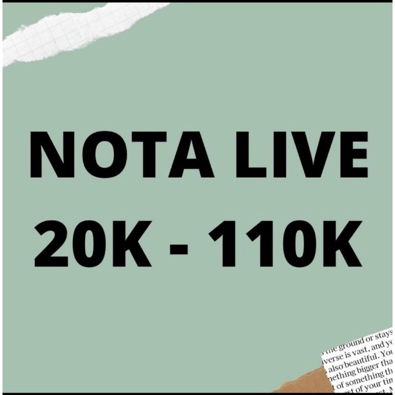 

NOTA LIVE 20K - 110K