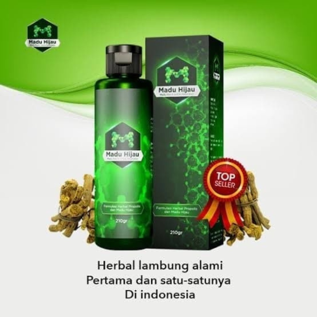 MADU HIJAU Original Logo M Atasi Sakit Maag Asam Lambung Gerd Mual Kembung Ampuh Herbal Dari BPOM