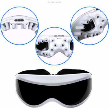 Alat Pijat Mata Elektrik Eye Care Massager / Kacamata Pijat Mata Alat Terapi Mata Minus Silinder Juling Lelah Rabun Jauh Dekat Mecegah Myopia Katarak Refleksi Mata Bantu Penglihatan / Kacamata Kesehatan Terapi Otot Mata Cape Lelah /Kacamata Perawatan Mata