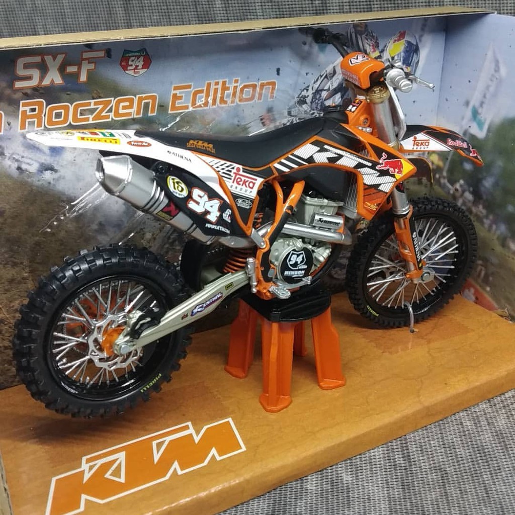 Diecast Miniatur Motor Trail Cross KTM 250 SX-F Ken Roczen 94 Mainan Pajangan