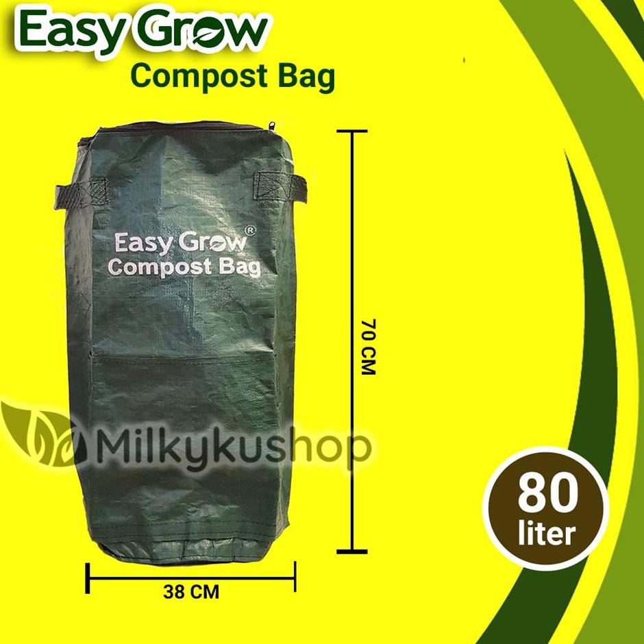Trendy COMPOST BAG EASY GROW 80 LITER - HIJAU TAS KOMPOS