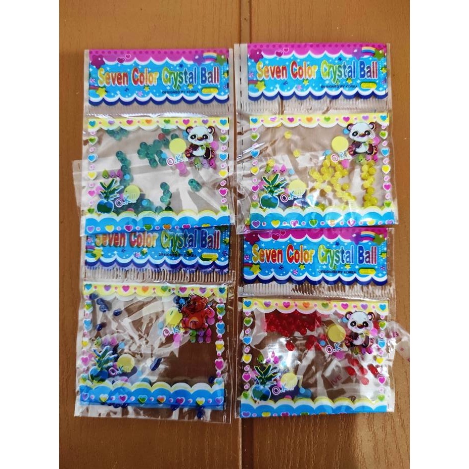 4 pack Water Beads Hydrogel Multicolor Animal Mainan Anak Minimal 3paket