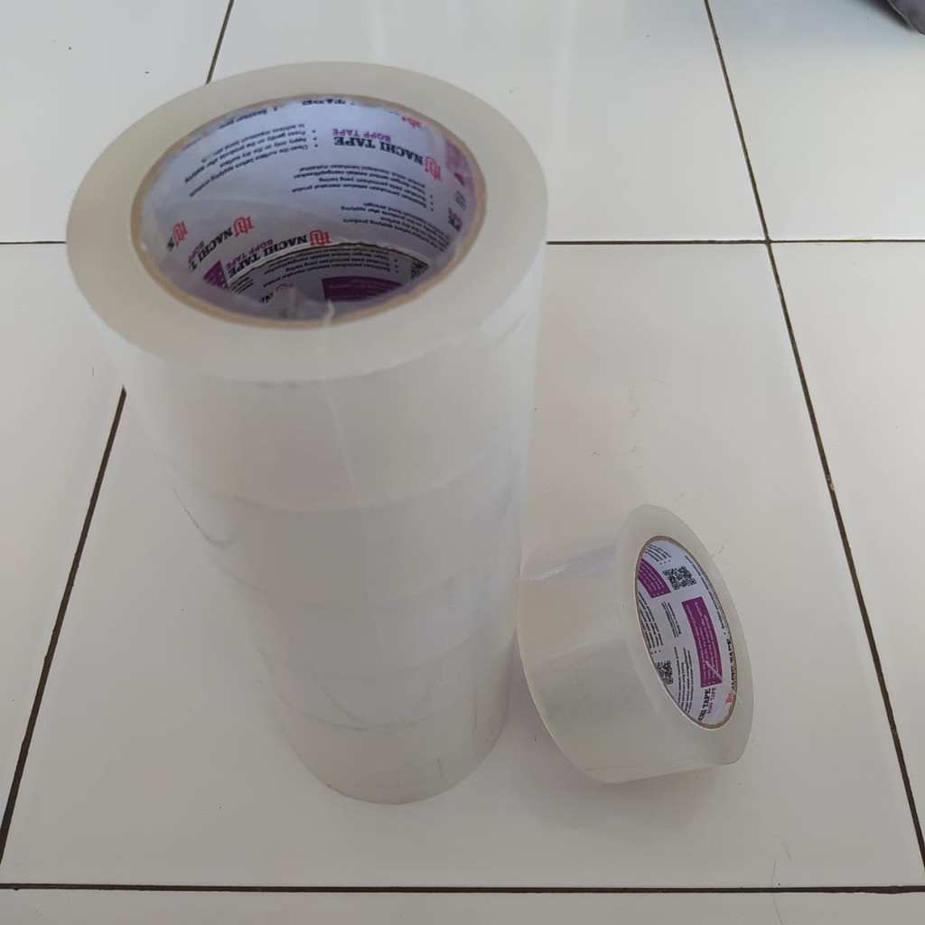 

Lakban Nachi Nechi Naci Neci Super Kuat Isi 6, 2 Inch/90 Yard Murah Berkualitas Efektif Onlineshop Olshop Ollshop Packing Paket