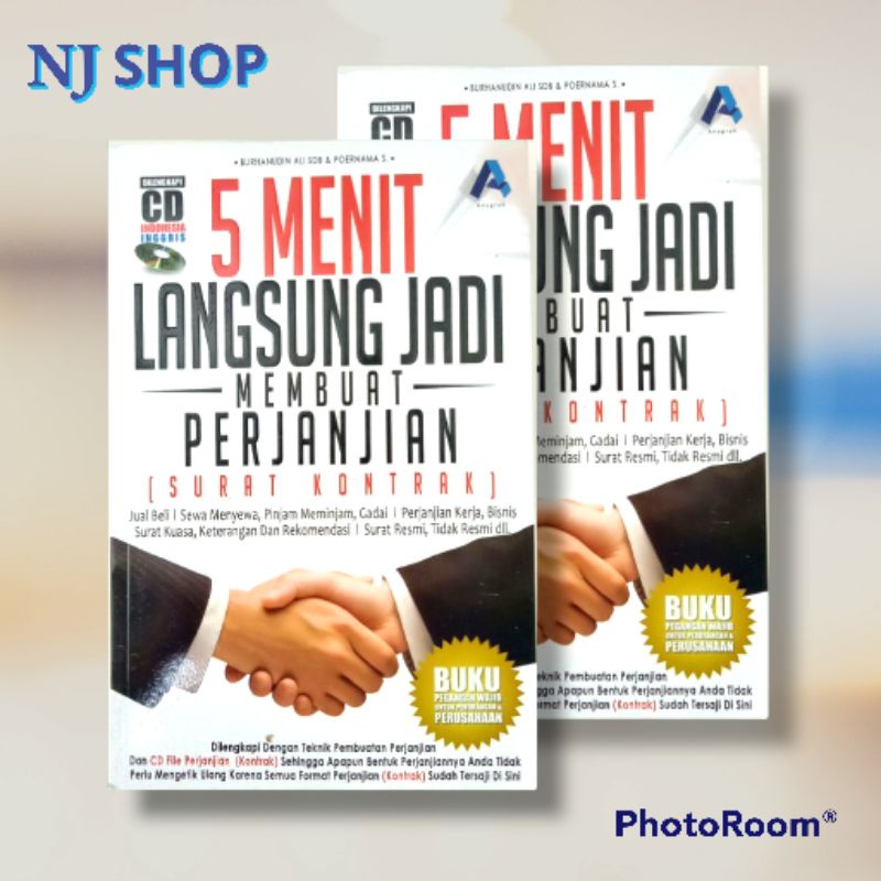 Jual [Buku Original] - 5 Menit Langsung Jadi Membuat Perjanjian Surat ...