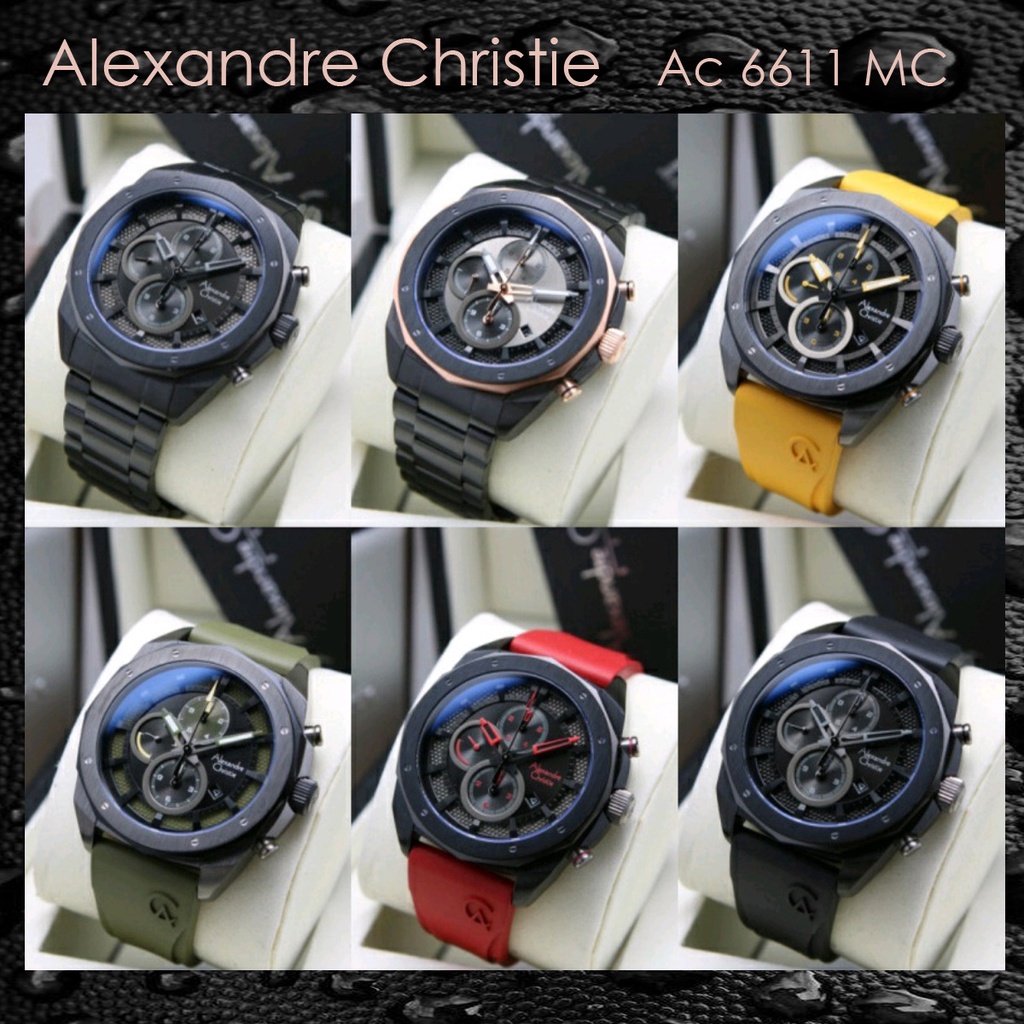 Alexandre Christie Ac 6611 / 6611 Jam Tangan Rante Pria Original Garansi Resmi 1 Tahun