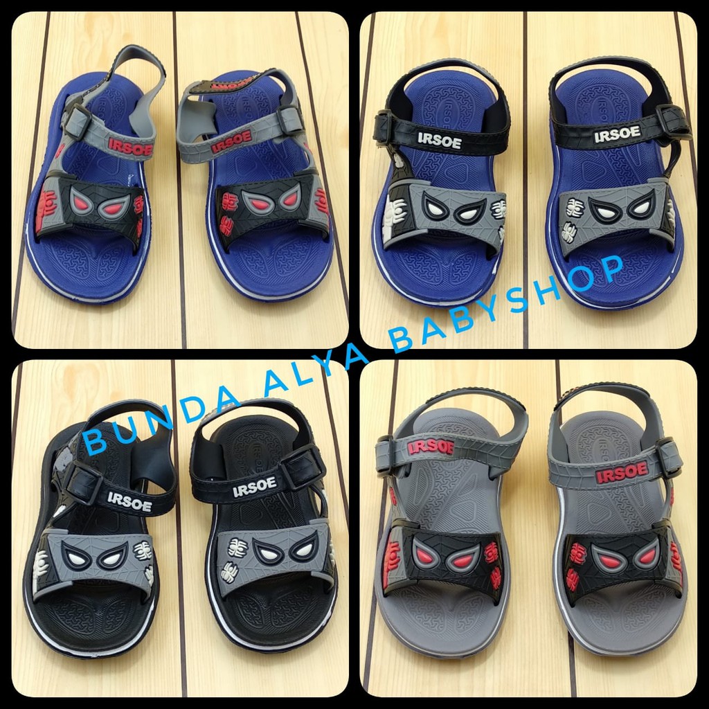 Sandal Anak Laki Usia 2 3 4 5 Tahun Tali Karet - Sendal Anak Cowok Motif Size 25 - 30 Karet Anti Licin