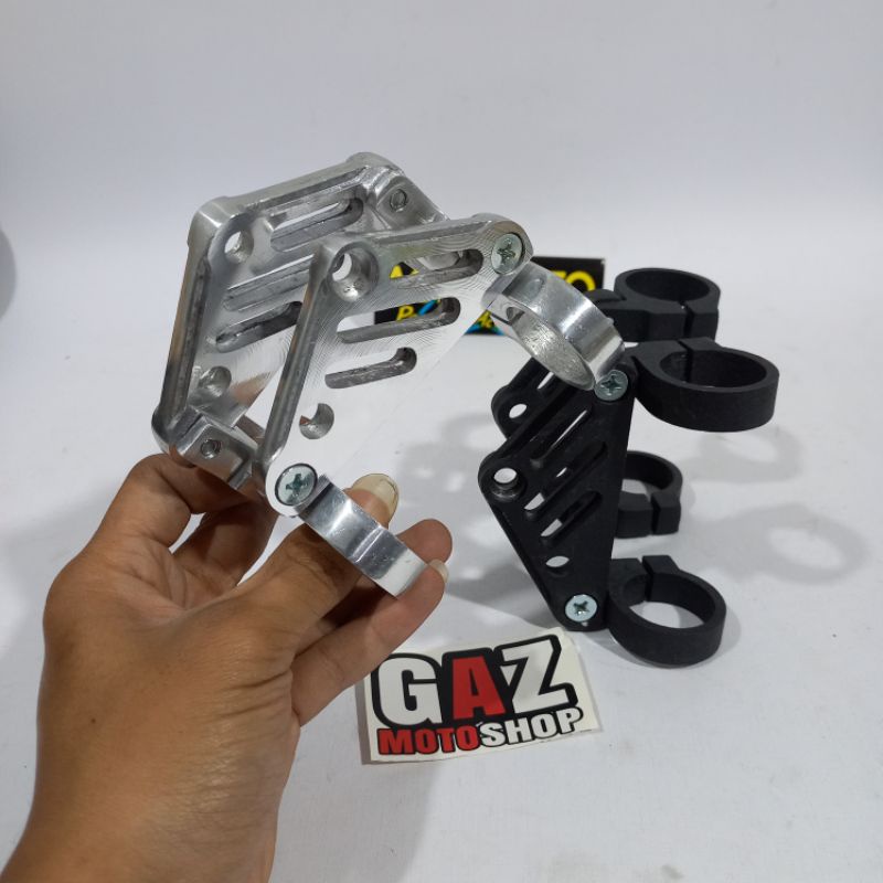 KUPINGAN LAMPU RING CNC AS 31 33 41 mm BRAKET LAMPU PESEK CB GL TIGER MEGAPRO Bracket Ninja Scorpio Byson