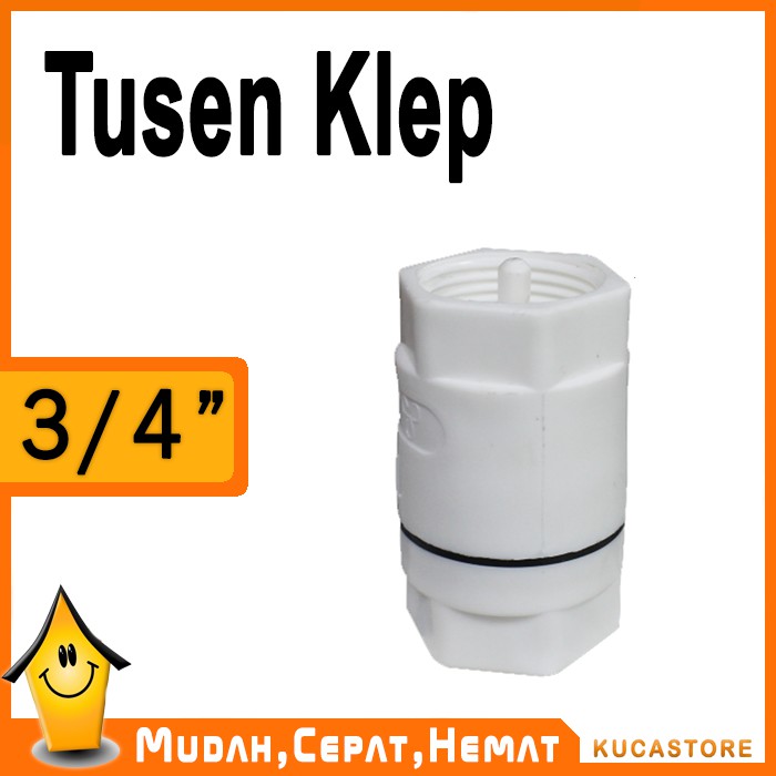 Tusen Klep Pipa PVC 3/4 Inch
