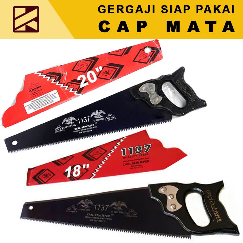 Gergaji Kayu Carl Schlieper Cap Mata Asli Ukuran 18" dan 20 inch - Graji Cap Sliper Pemotong Siap Pa