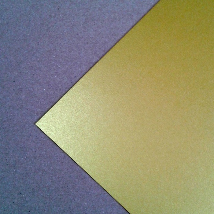 Basic cardstock kertas scrapbook uk 30x30 cm - warna emas gold tebal