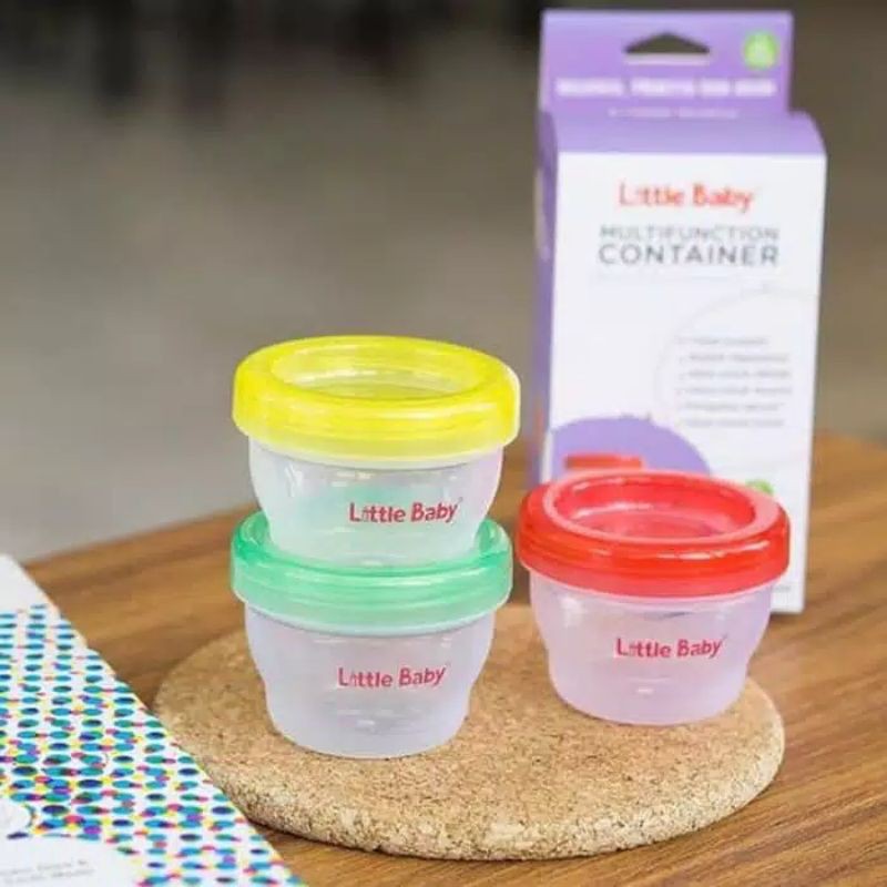 Little Baby Food Container Wadah MPASI/ Wadah makan bayi 3 Set 120ml/160ml