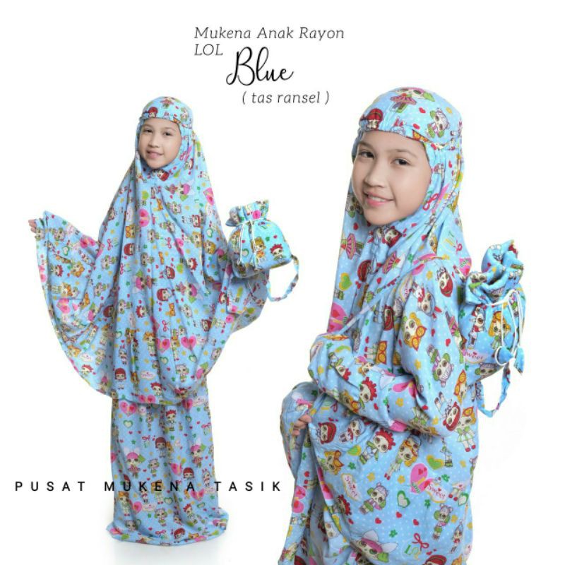 MUKENA ANAK KATUN RAYON LOL (Ukuran 5-11 Tahun) | MUKENA BALI MURAH | MUKENA KARKATER | MUKENA ADEM