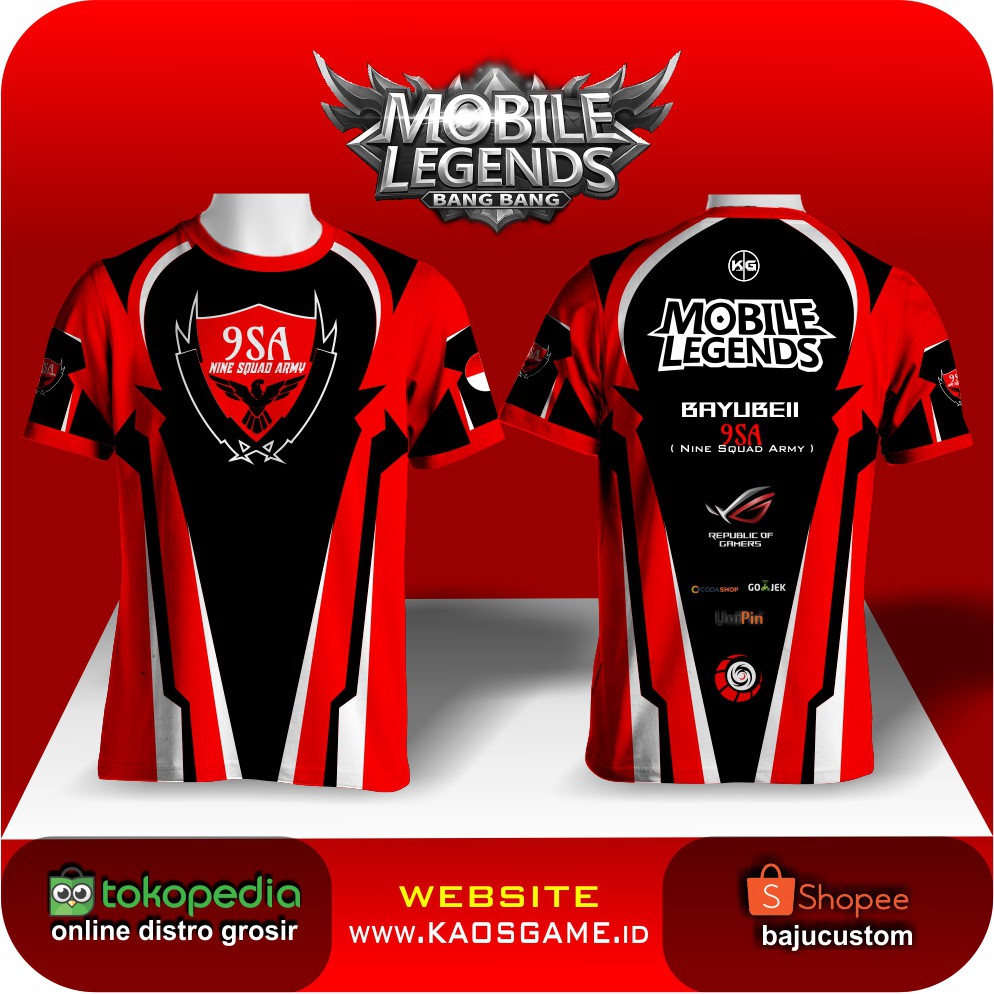 Jersey Team Mobile Legends Shopee Indonesia