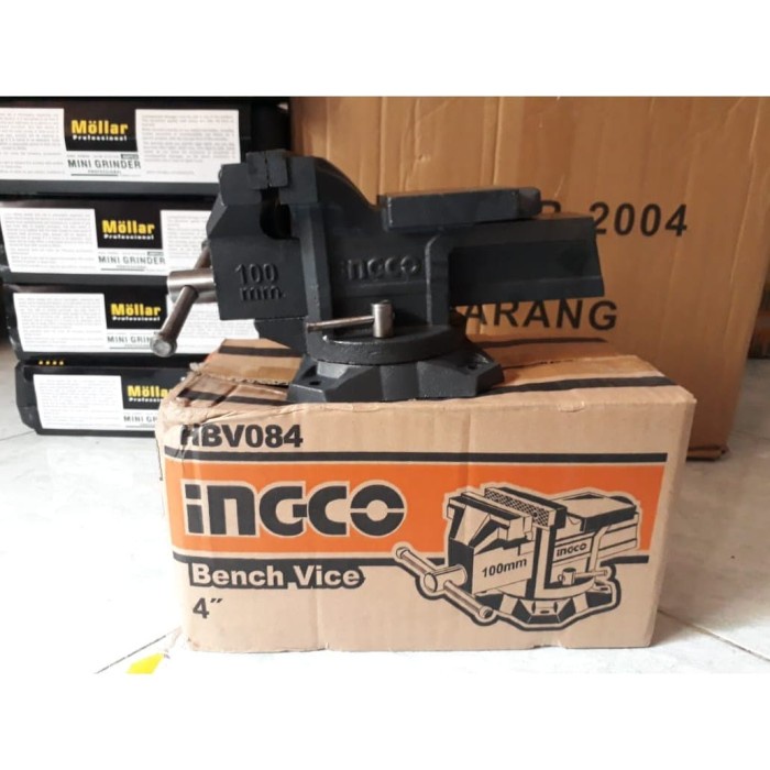 INGCO ragum catok paron putar 4" ragum duduk meja