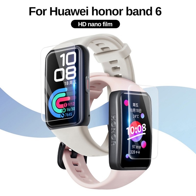 1 / 5pcs Film Pelindung Layar Hydrogel Tpu Lembut Untuk Huawei Honor Band 6 Hd