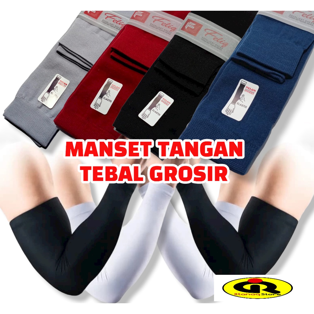 Manset Tangan Tebal Berkualitas/Manset Tangan Polos/Sarung Lengan Sport ( PREMIUM ) SERI 02