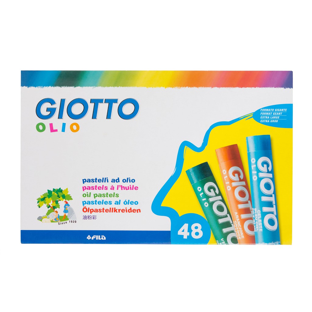 

Giotto Olio Jumbo Oil Pastels Cardboard Box 48 Colors