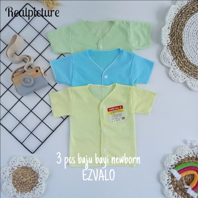 3 pcs baju bayi baru lahir new born