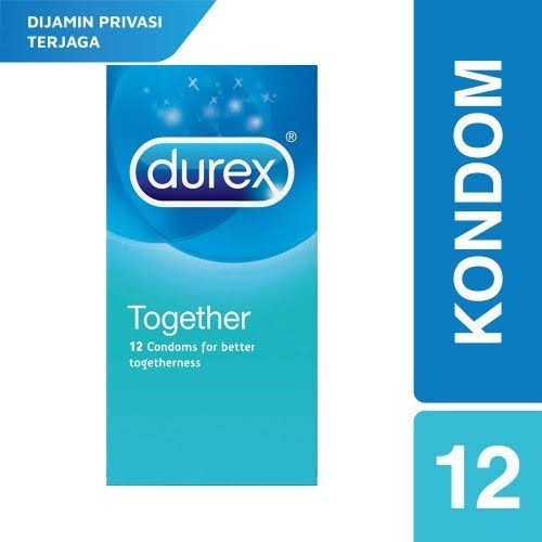 KONDOM DUREX TOGETHER ISI 12 PCS (PRIVASI AMAN)