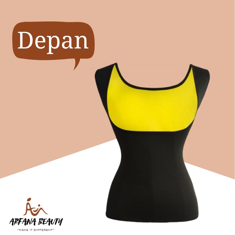 Kaos Olahraga Gym Korset Pembakar Lemak Cami Hot Shapers Slimming Vest Korset  Pelangsing Perut