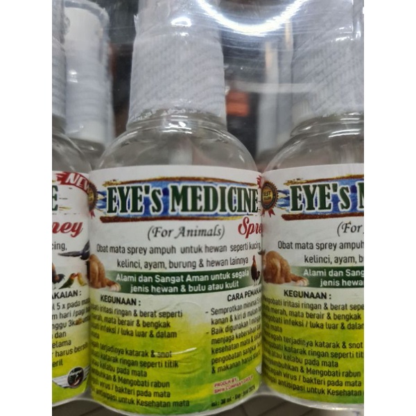 eye medicine obat spray mata ayam burung kelinci anjing kucing cegah sakit sakit mata bengkak berair