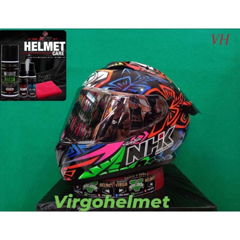 NHK HELM GP PRIME GP EDITION REMY#TRIBE |BLACK GLOSSY|PAKET GANTENG