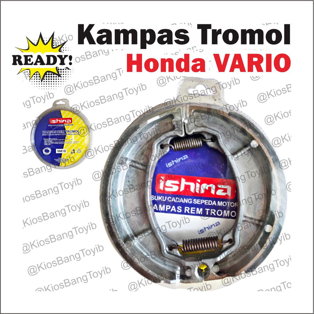 Kampas Rem Tromol Belakang Honda Vario Beat Scoopy Spacy Tiger Megapro &quot;𝐈𝐒𝐇𝐈𝐌𝐀&quot;