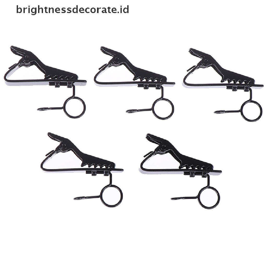 [birth] 5pcs Microphone iron clip tie clip mic lapel collar clip microphone accessories [ID]