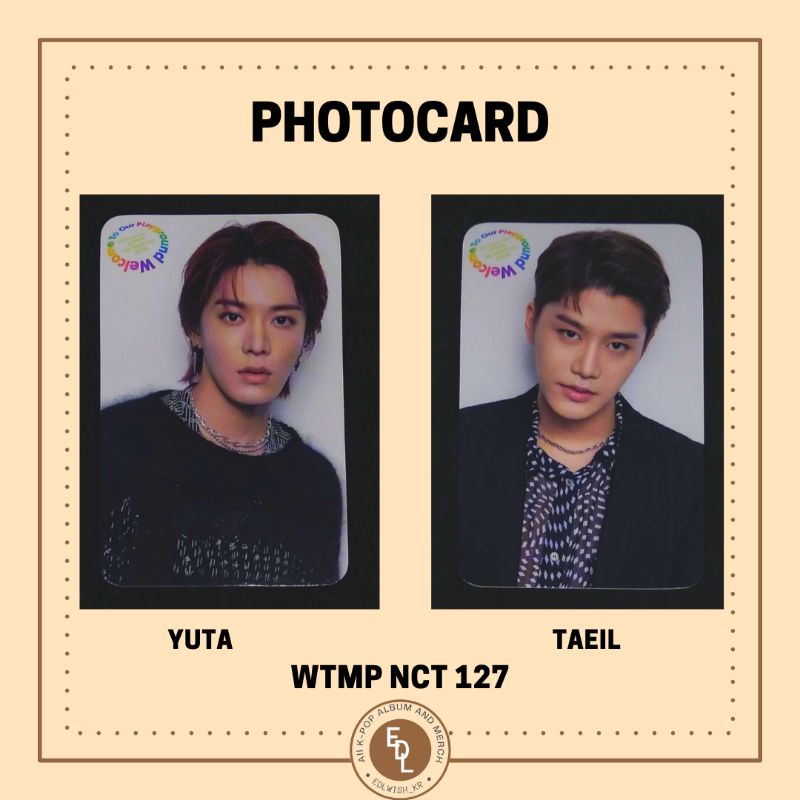 [READY] PC YUTA TAEIL WTMP  NCT 127 || WALLET  OFFICIAL