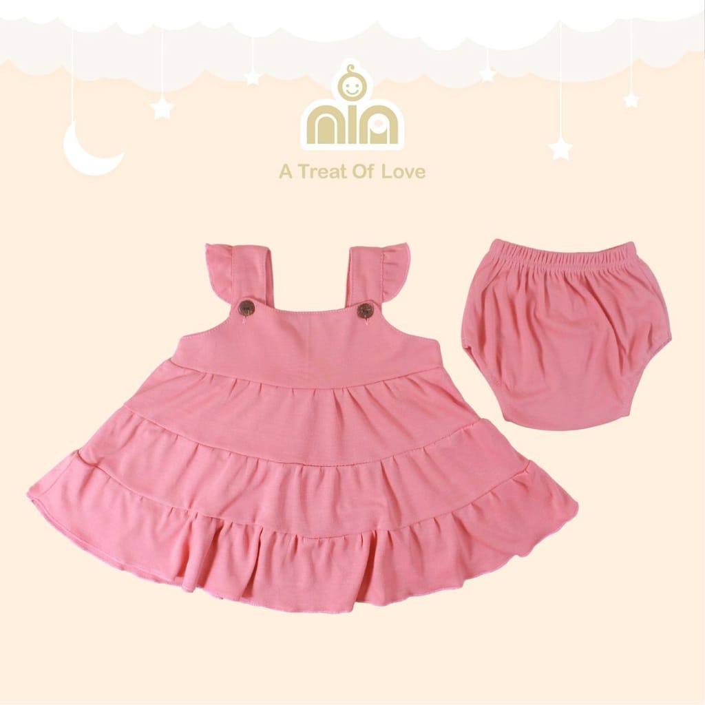 PROMO SALE Dress Bayi Perempuan 3-6 Bulan Dress Nia Daisy