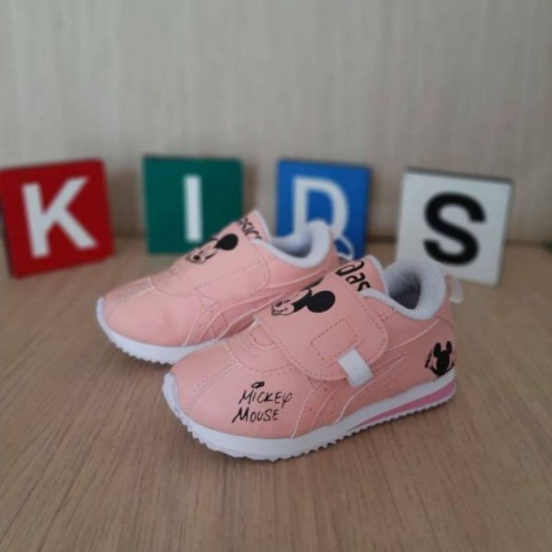 SEPATU ANAK PEREMPUAN / SEPATU ANAK LAKI LAKI MOTIF MICKEY MOUSE USIA 12345678