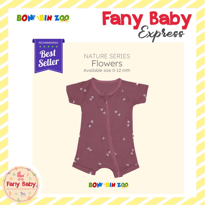 BONBINZOO ZIPPER ROMPER - NATURE SERIES