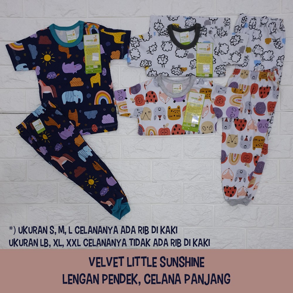  Velvet  Junior  Baju lengan pendek celana  panjang  Shopee 