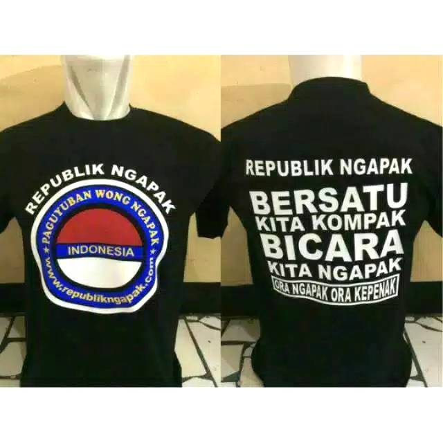 kaos republik ngapak || original premium cowok cewek limited edition