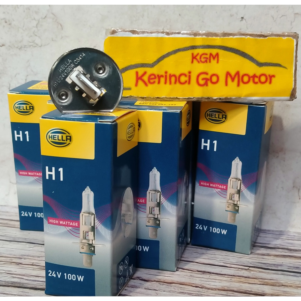 HELLA BOHLAM LAMPU HALOGEN H1 24V 100W 8GH 002 089 453