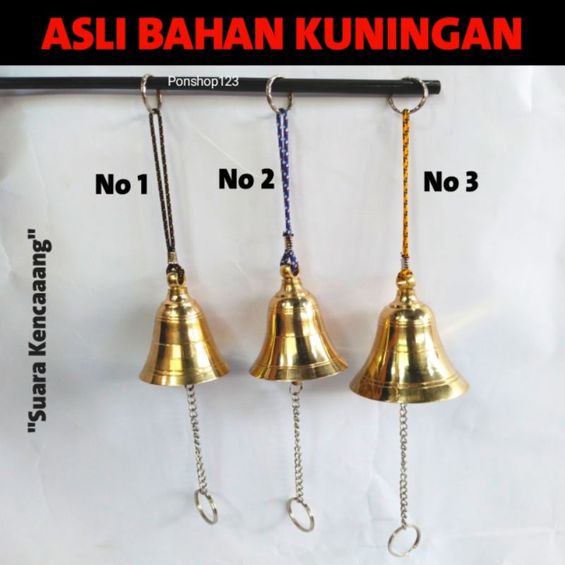 bell pintu lonceng kuningan lonceng pagar bahan asli kuningan - lonceng kuningan