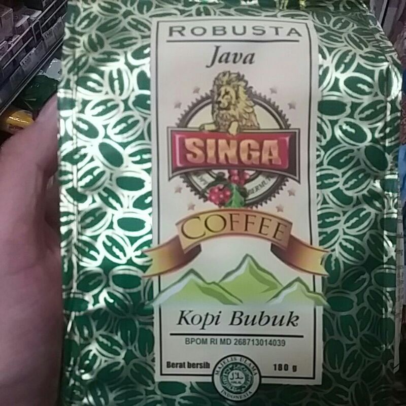 Jual kopi singa robusta 180gr (bubuk) | Shopee Indonesia