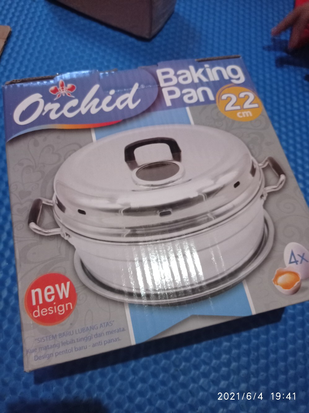 Baking Pan Orchid 22cm (4 Telur)